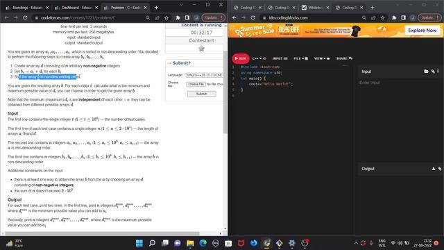 Educational Codeforces Round 134 (Rated for Div. 2) Screencast