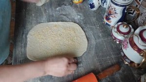 Хлеб луковый на пшённой муке. Яркий, ароматный вкус хлеба.