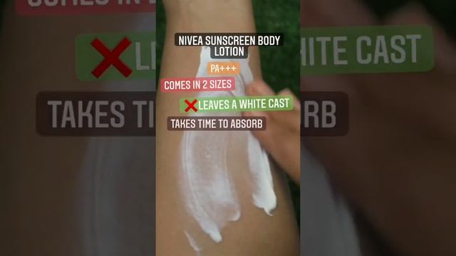 Nivea Sun Protect Body sunscreen / swatch and review #shorts #swatchtherapy смотреть онлайн
