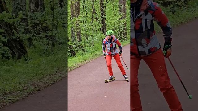 расслабляйтесь и улыбайтесь, ведь улыбка продлевает хорошее катание:)) #коньковыйход #лыжероллеры смотреть онлайн