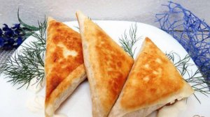 Пирожки (быстрые) с мясом из лаваша