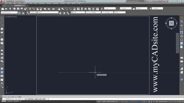 AutoCAD Tutorial Lesson 2-7 Polylines (Complete Beginners Course)