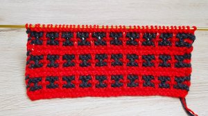 Идеальный двухцветный УЗОР для носков спицами