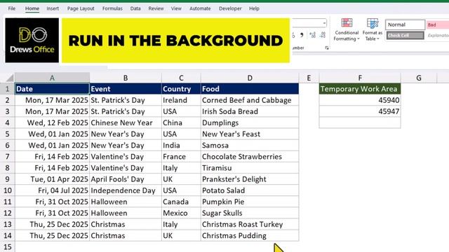 Transform Excel Dates with Number Formats and Conditional Formatting  #excelforbeginners