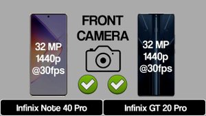 Infinix Note 40 Pro Vs Infinix GT 20 Pro