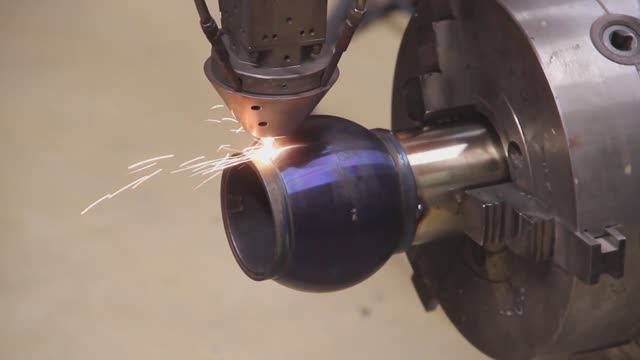 Лазерная наплавка шаровое яблоко #laser #lasercladding #cladding  #лазер #лазернаянаплавка #наплавка