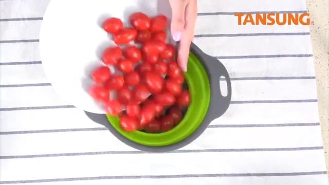 Силиконовый складной дуршлаг круглый смотреть онлайн