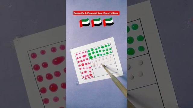 🇦🇪 Dubai flag waterdrop art #shorts #dubai смотреть онлайн