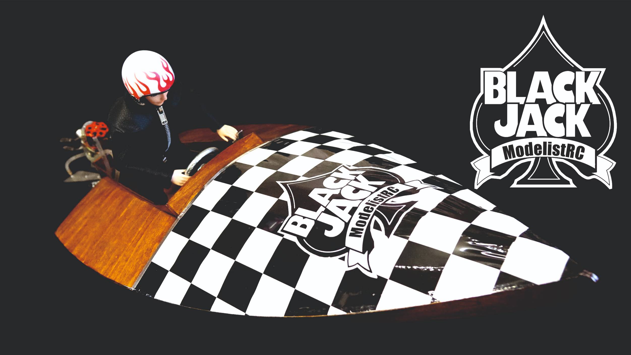 Радиоуправляемая модель винтажного глиссера Black Jack от ModelistRC Брянск