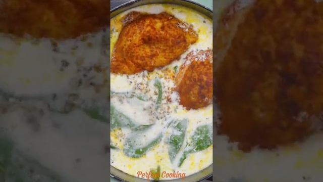 Tasty Chicken Spinach Cream Sauce #shorts #yumupfood смотреть онлайн