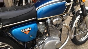 Honda CB350 Twin 1971 sound  ホンだ CB350 semi restore HD