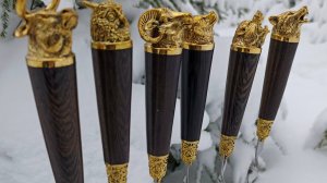 Шампуры подарочные «Пирушка на опушке» 6 шт., подарок на день рождение, юбилей, годовщину