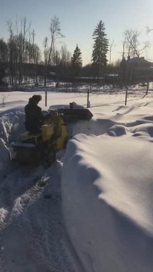Пробиваем сугроб