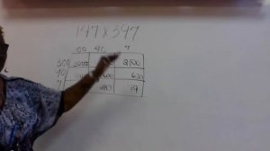 Box method multiplication 3 digit x 3 digit