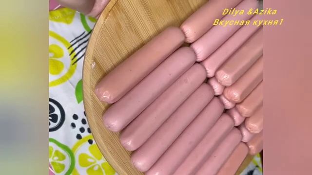 Qovurilgan sosiskali bulochkalar❤️ жареные булочки с сосисками ❤️