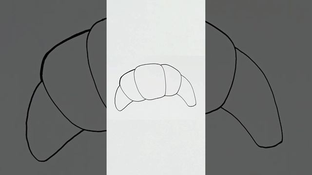 Croissant drawing, painting and colouring for kids, toodles ideas for kids, how to draw Croissant смотреть онлайн