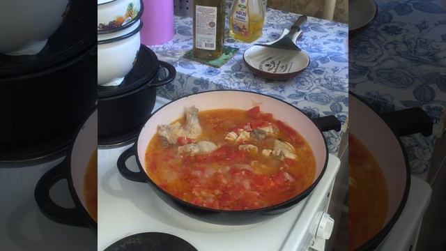 Чахохбили из цыпленка с грецкими орехами. Изумительная грузинская кухня! смотреть онлайн