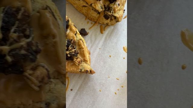 Peanut Butter Brownie Scones 💥 #baking #shorts #scones #peanutbutter #food