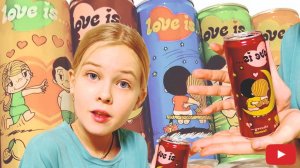 LOVE IS..., напитки (манго-маракуйя, вишня-лимон, клубника-банан, яблоко-лимон, ананас)