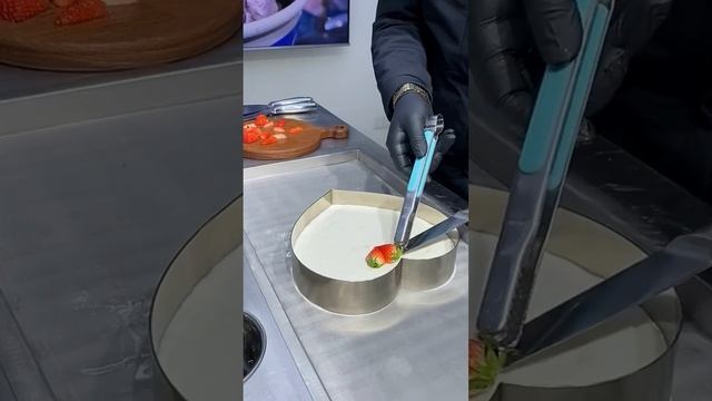 Ice Cream Rolls N1| ice cream Yogurt,watermelon,pineapple,dragon fruit MyYouTubeRecipe#Shorts смотреть онлайн