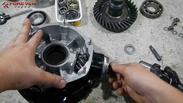 Сборка и регулировка редуктора ГП