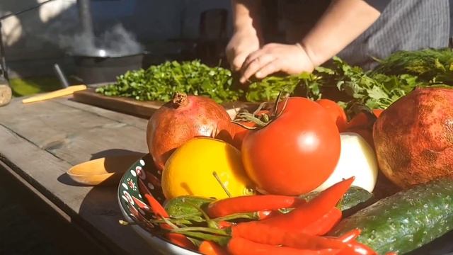 Плов Бахш. Плов Бухарских евреев. Зеленый плов. Green pilaf. Green rice pilaf