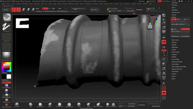 Tutorial Detailing of fabric in Zbrush _ Деталізація тканини в Zbrush