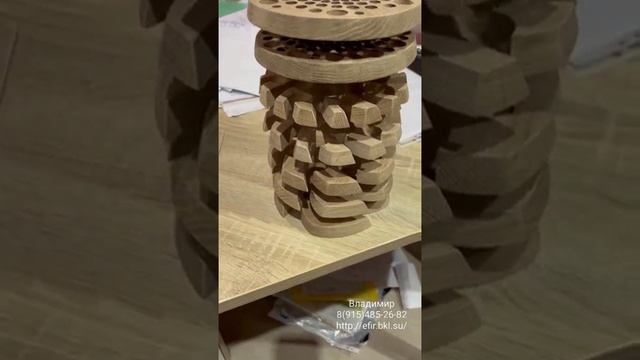 21. Вихревой преобразователь А.Тюрина d180mm. из Дуба. Отзыв Виталия Валерьевича