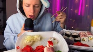 АСМР МУКБАНГ 🤤 СУШИ 🍣 ASMR MUKBANG 😍 SUSHI ❤️
