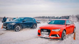 КТО БЫСТРЕЕ по СНЕГУ? ОБГОНИ AUDI RS6 и ОТБЕРИ ДЕНЬГИ!