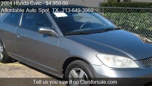 2004 Honda Civic EX coupe for sale in Houston, TX 77087 at A смотреть онлайн
