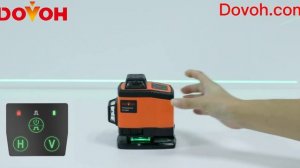 Dovoh 4x360 Floor Laser Level K4 360G Self Leveling Laser Level Switch Self Leveling and Manual Mod