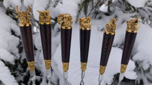 Шампуры подарочные для мужчин, шампура для шашлыка Пирушка на опушке