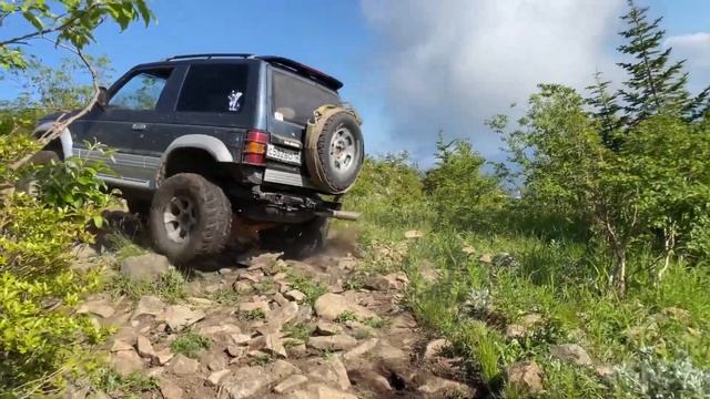 Гора Туманная 1230 метров на авто  Воробей Mitsubishi Pajero 26.06.21