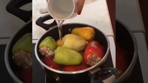 Фаршированный перец с индейкой