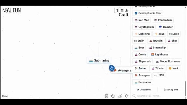 Infinite Craft смотреть онлайн