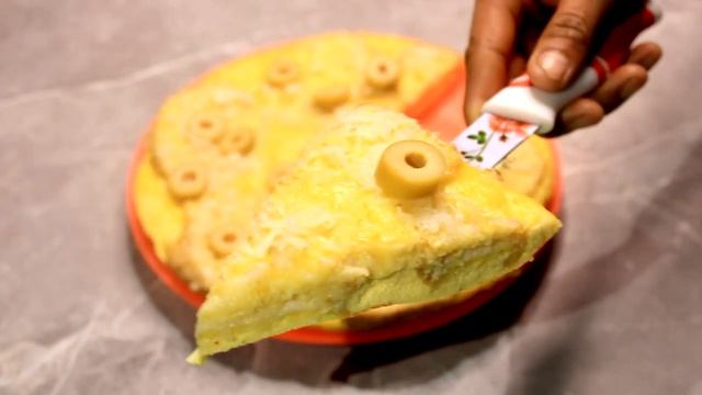 Отличный завтрак с оливками и сосиской | Great breakfast with olives and sausage