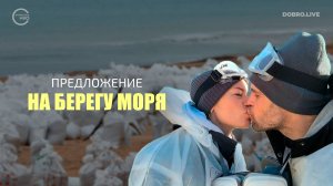 Предложение на берегу моря после уборки разлива мазута