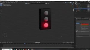 Блендер. Анимация работы светофора. Урок