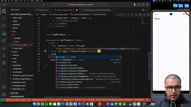 Flutter Pagination Tutorial | Flutter Infinite Scrolling Pagination Guide | Load More Data ListView