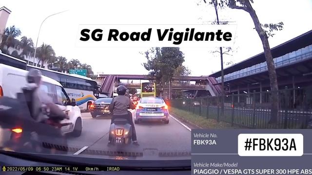 9may2022 woodlands ave 3 #FBJ93A vespa gta fail to check before moving off & hit fellow rider смотреть онлайн