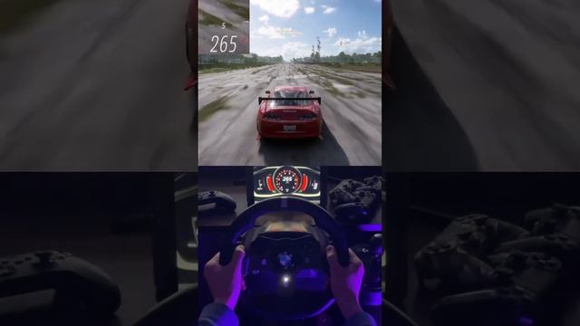 Toyota Supra | Forza horizon 5 #shorts #steeringwheel #funny #games #supra