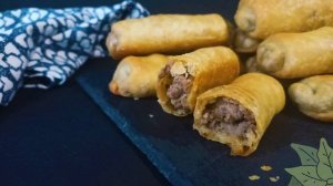 Трубочки с мясом / быстрые пирожки / в духовке
