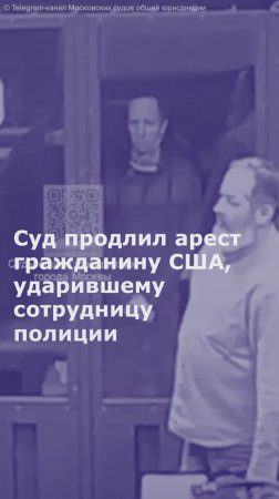 В Москве суд продлил арест гражданину США, ударившего сотрудницу полиции