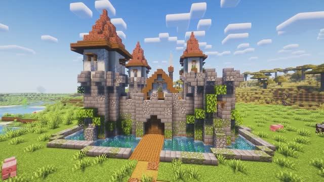 Как построить замок! Супер постройки в Майнкрафт! Minecraft!