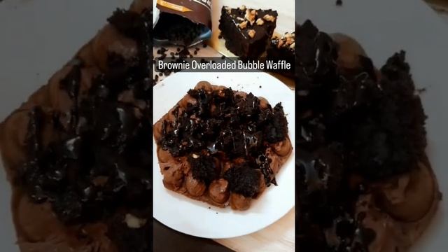 Brownie Overloaded Bubble Waffle #shorts #waffle #dessert #brownie #chocolate #icecream смотреть онлайн