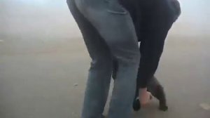 Нападение бурого медведя на человека!