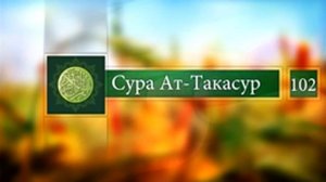 Сура Ат-Такасур 102 перевод на русский язык