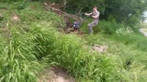 Лебёдка в деле.