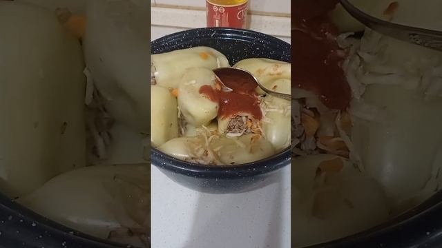 Фаршированный перец без мяса с гречкой и овощами#безмяса#дляпоста#вегетарианскоеблюдо